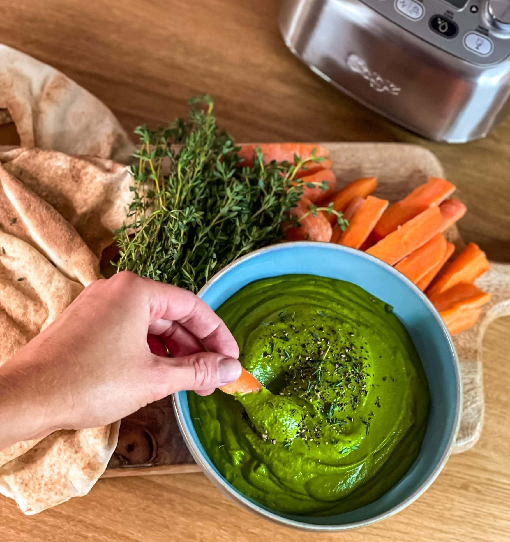 Pistachio & white bean dip | The Gut Health Doctor