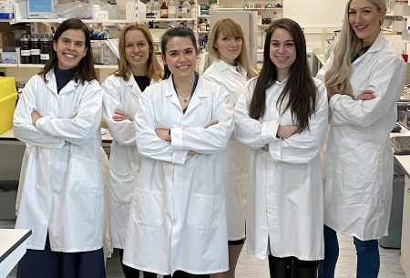 View Empowering women in science Dr Megan Rossi with her team at Kings College London