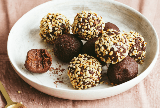 10 minute chocolate truffles | The Gut Health Doctor