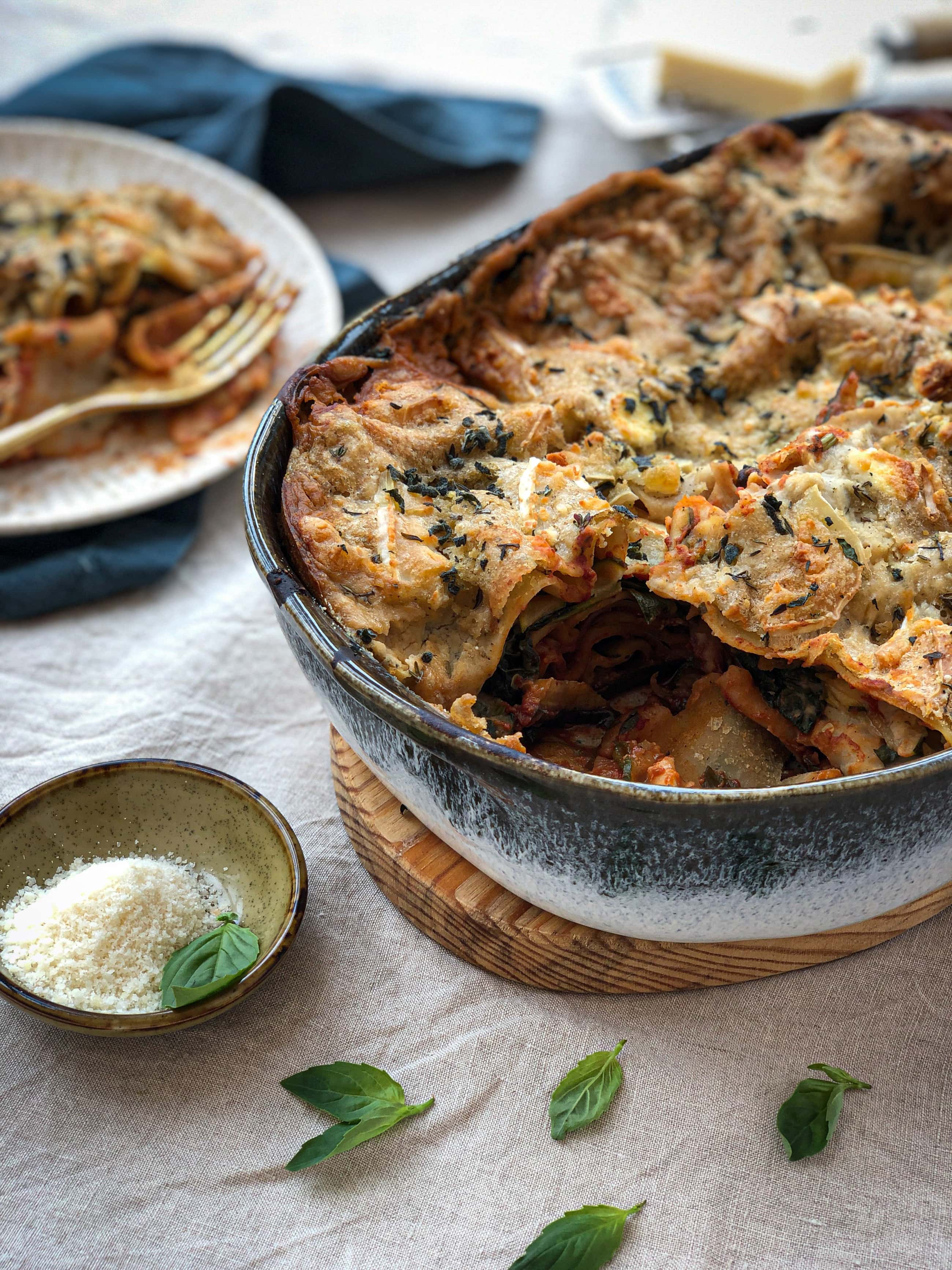 Veggie packed lasagne | The Gut Health Doctor