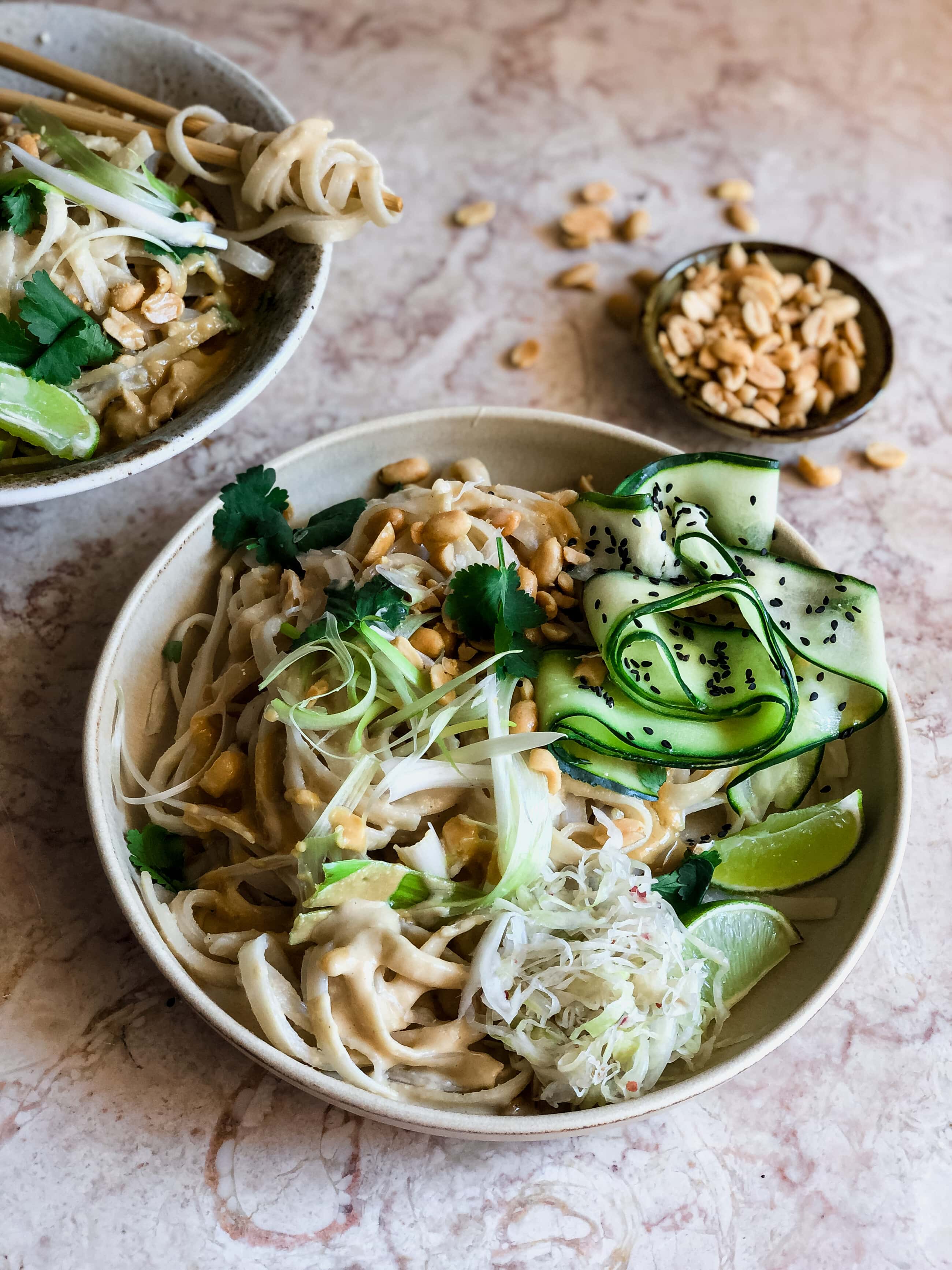 Satay noodle bowl | The Gut Health Doctor