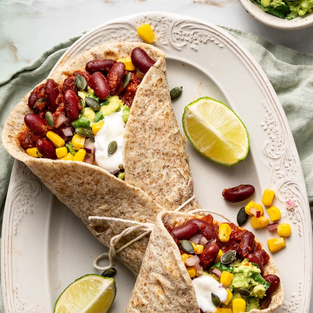 Plant-packed burrito | The Gut Health Doctor
