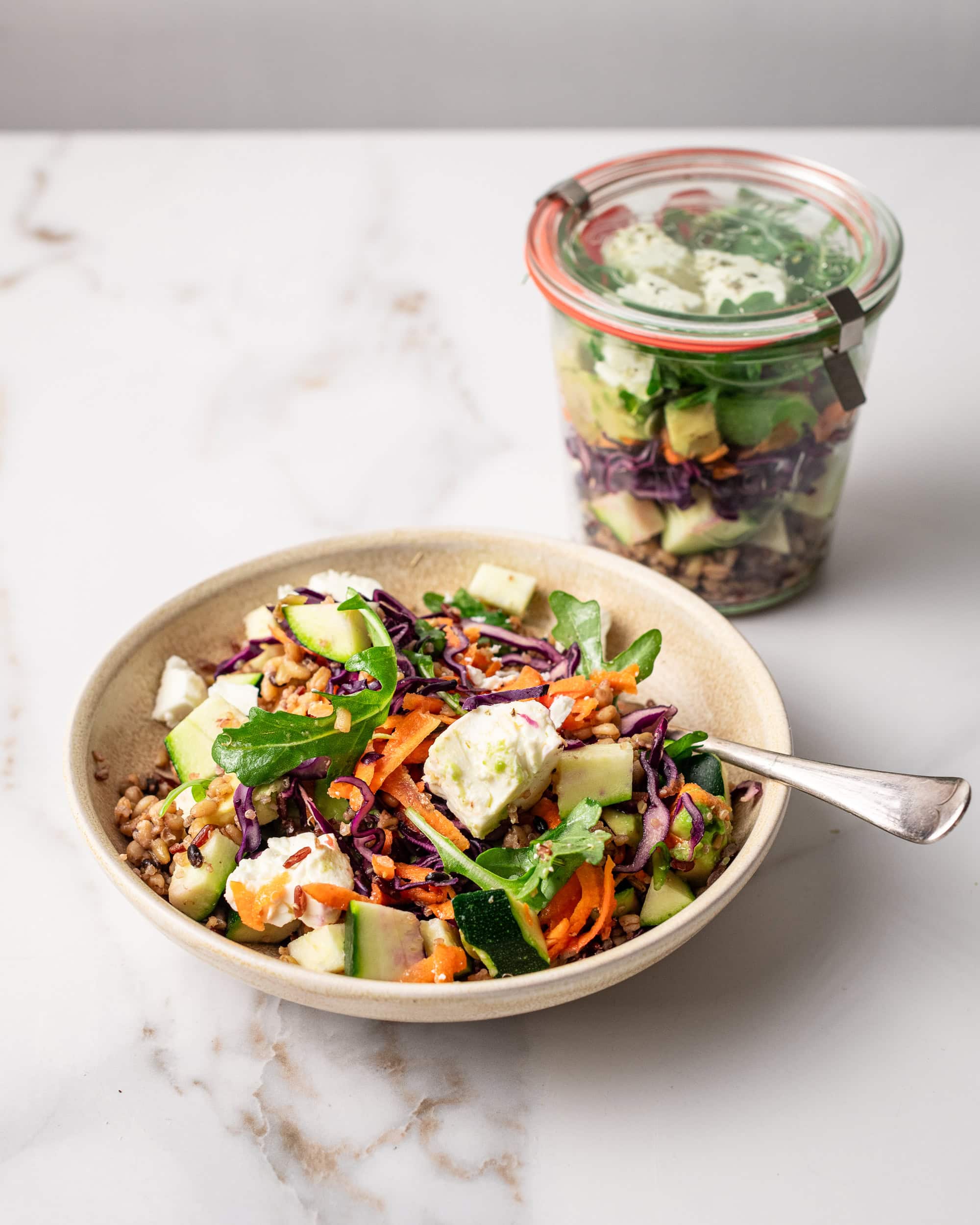 Zingy salad jar | The Gut Health Doctor