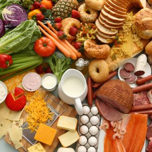 A photo of all the food groups